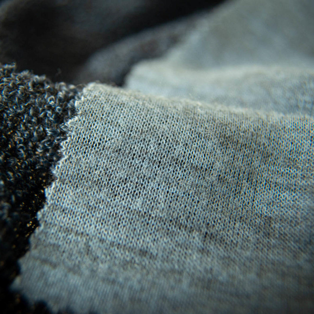 Layer 2: Knit Texture Wool Sweather Fleece